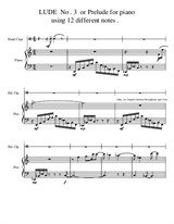 Lude No.3 for Piano solo