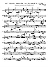 Caprice No.1 from 4 Capricci for Violin solo rev2015 (2011)
